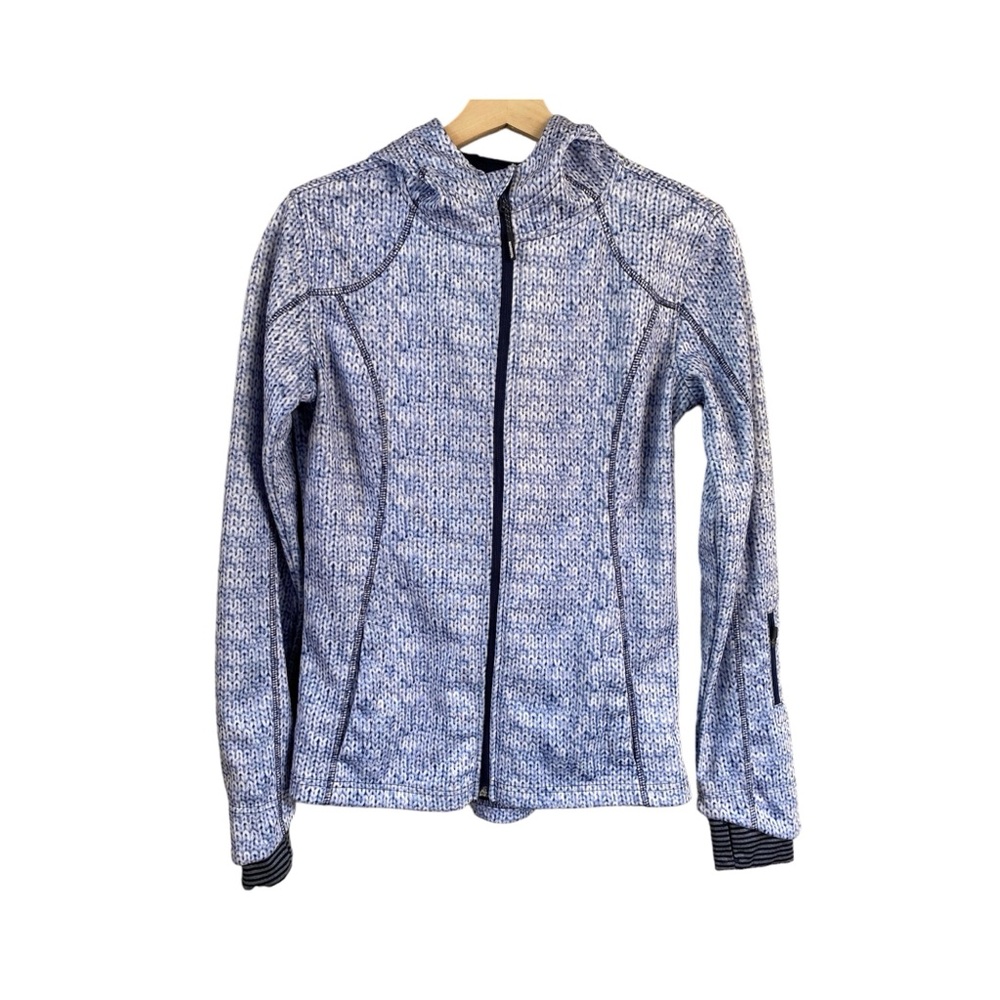 Mondetta Knit Pattern Scuba Zip-up Hoodie Small